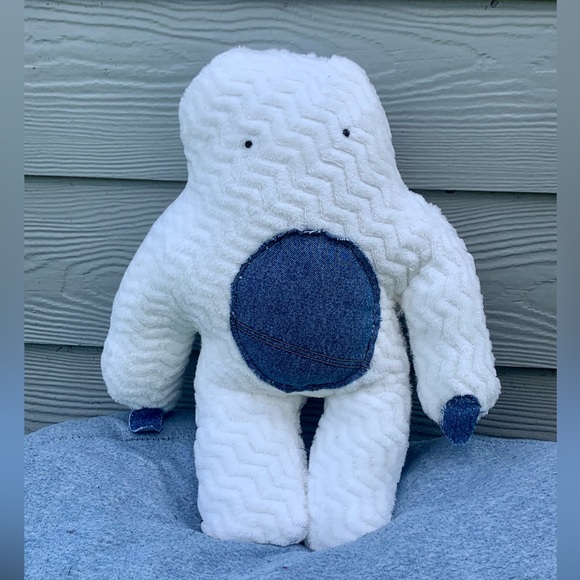 Handmade Plush w/ Denim Details - Picture 1 of 2